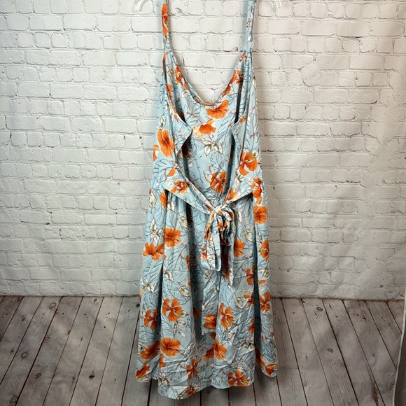 BloomChic Floral Belted Pocket Tank Dress Plus Size 6X (30) - Picture 2 of 6
